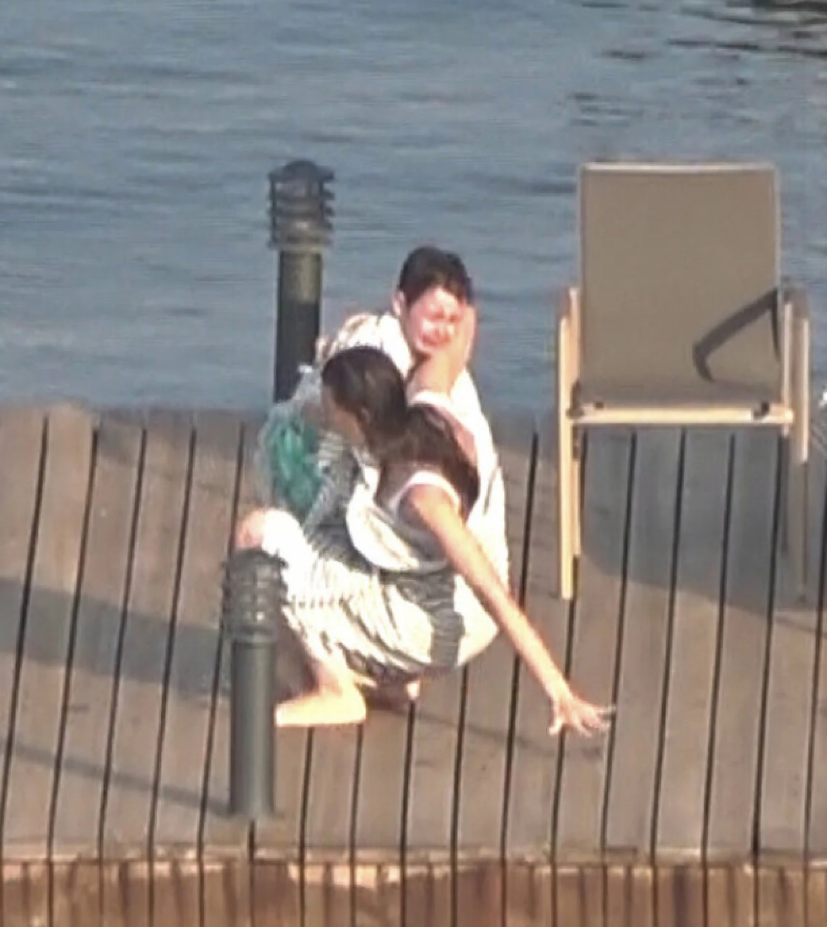 Hatice Şendil, iskelede düştü