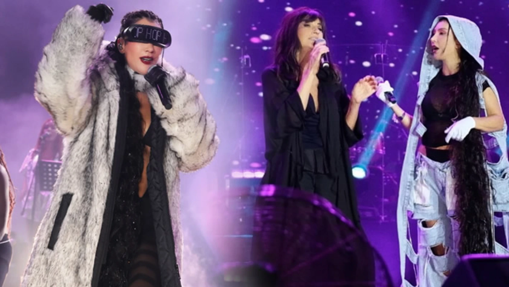 Hande Yener sahne kostümüyle olay oldu