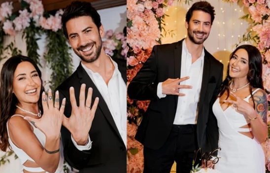 Melek Mosso ile Serkan Sağdıç nişanlandı