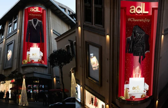 adL, yılbaşı özel koleksiyonunu 3d interaktif vitrin çalışması ile açık havaya taşıdı