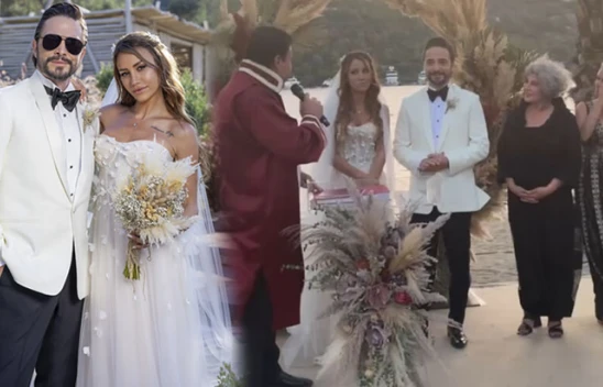 Ahmet Kural ile Çağla Gizem Şahin, Bodrum'da evlendi