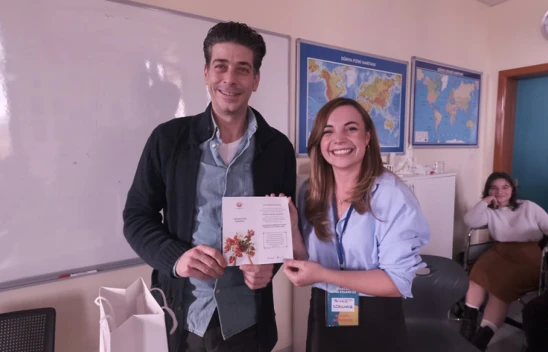 Alper Saldıran, özel yetenekli öğrencilerle buluştu