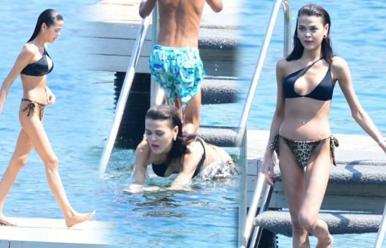 Aslıhan Karalar'ın Bodrum tatili