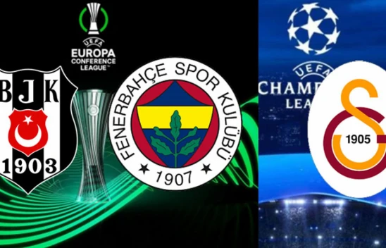 Beşiktaş, Fenerbahçe ve Galatasaray'ın Avrupa fikstürü belli oldu