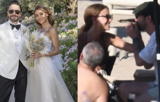 Çağla Gizem Şahin ile Ahmet Kural, balayını Bodrum'da geçiriyor