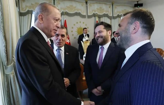 Cumhurbaşkanı Erdoğan, Süper Lig şampiyonu Galatasaray'ı kabul etti