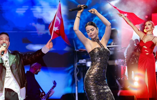 Gençler, 19 Mayıs'ı Simge, İrem Derici ve Oğuzhan Koç'la kutladı