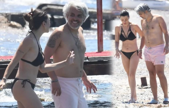 Gökçe Bahadır ile Emir Ersoy çiftinin deniz keyfi