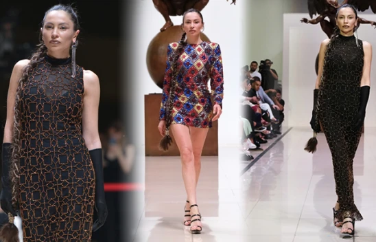 Günay Musayeva, Rufat İsmail'in milyonluk defilesinde podyuma çıktı