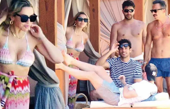 Hadise'ye plajda önlem! Denize girmedi, perdeler kapalı oturdu!