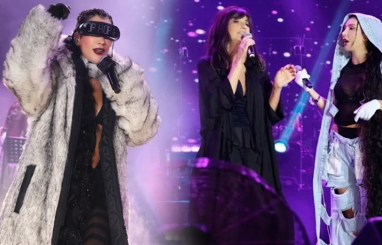 Hande Yener sahne kostümüyle olay oldu