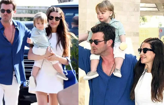 Kıvanç Tatlıtuğ ile Başak Dizer'in çocukları Kurt Efe ilk kez görüntülendi