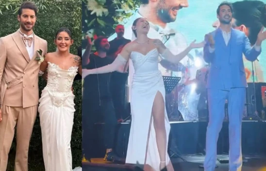 Melek Mosso ile Serkan Sağdıç evlendi