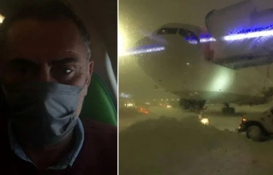 Oyuncu Atilla Saral, saatlerce uçakta mahsur kaldı