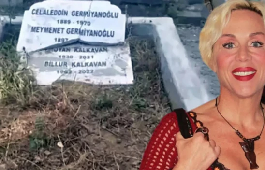 Oyuncu Billur Kalkavan'ın mezarı yapılıyor