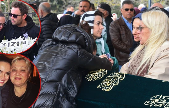 Oyuncu Yeliz Şar'ın annesi Şehriban Şule Şar, son yolculuğuna uğurlandı