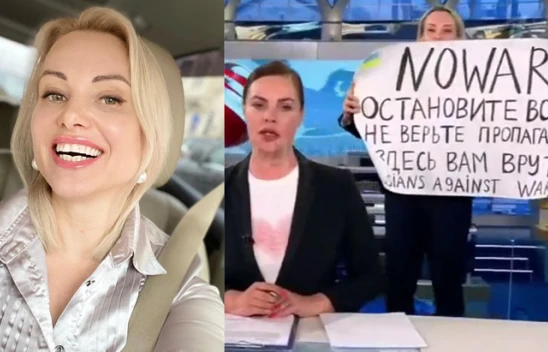 Rus gazeteci Marimna Ovsyannikova, Die Welt'e transfer oldu