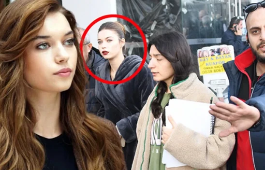 Yalı Çapkını'nın yıldızı Afra Saraçoğlu, bornozla sete geldi! Görevliler ile gazeteciler arasında gerginlik yaşandı!