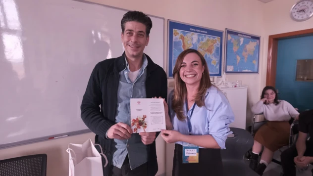 Alper Saldıran, özel yetenekli öğrencilerle buluştu