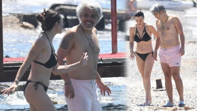 Gökçe Bahadır ile Emir Ersoy çiftinin deniz keyfi