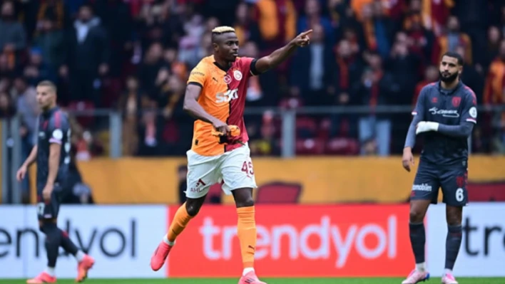 Galatasaray, 5 gollü maçta Samsunspor'u Victor Osimhen'le geçti