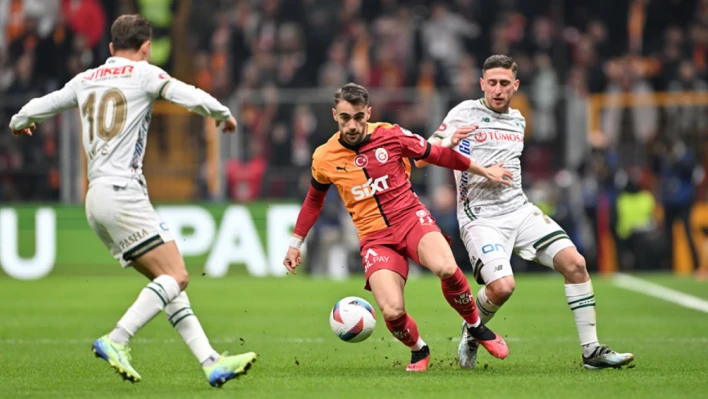 Galatasaray'a Konyaspor karşısında tek gol yetti! 2 maçlık hasreti dindirdi!