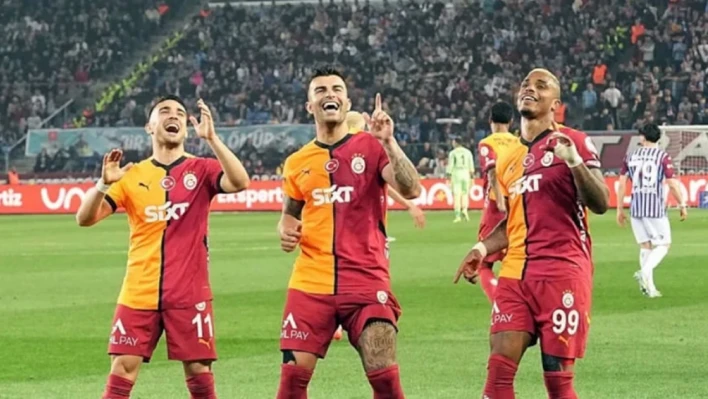 Galatasaray, Trabzonspor'u da mağlup etti! Şampiyonluğa 1 puan kaldı!